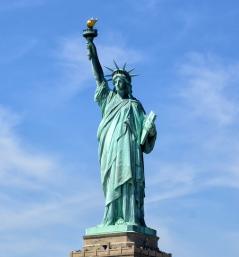 Statue of Liberty symbolizing immigration to America